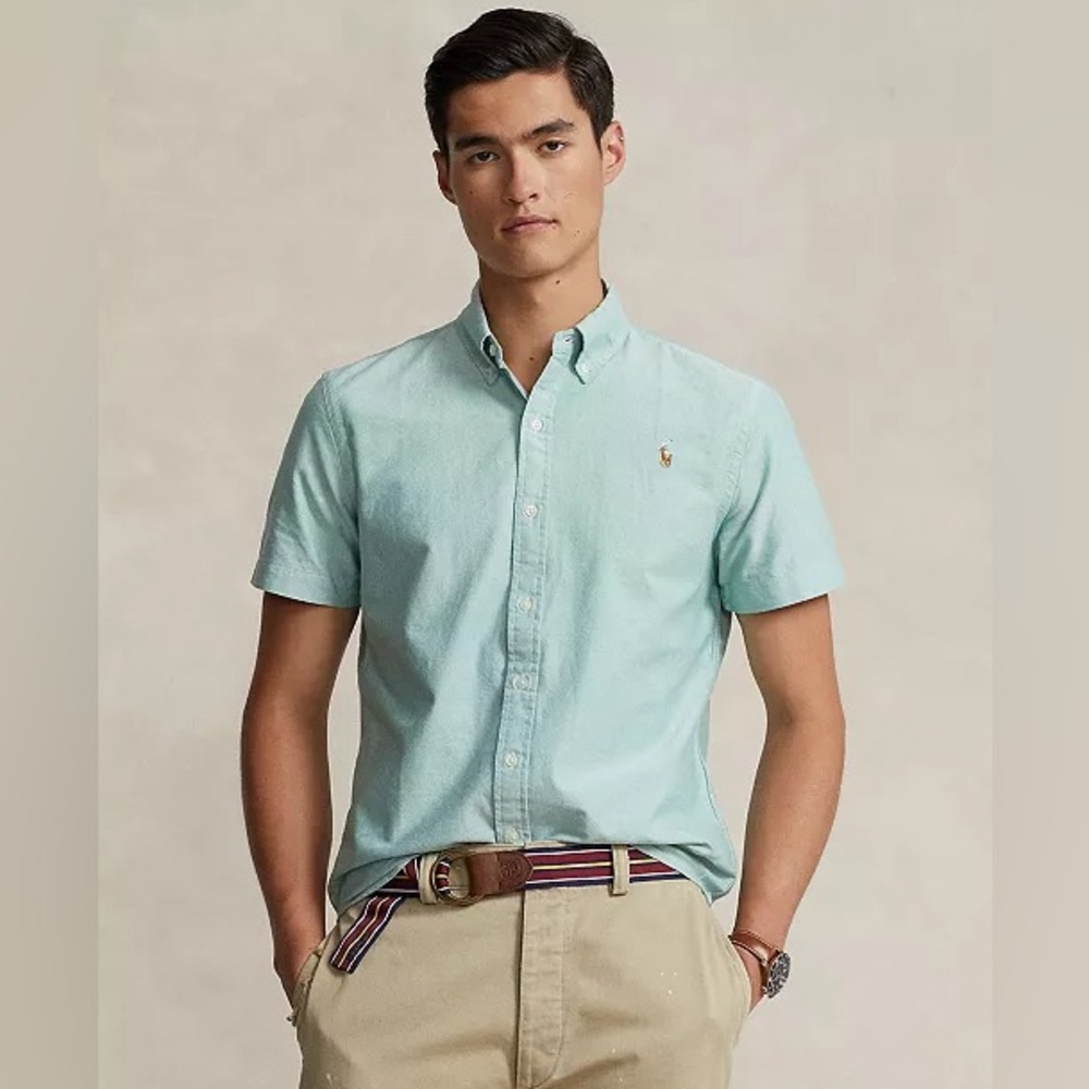 Ralph Lauren Men's Light Blue Shirt — Large